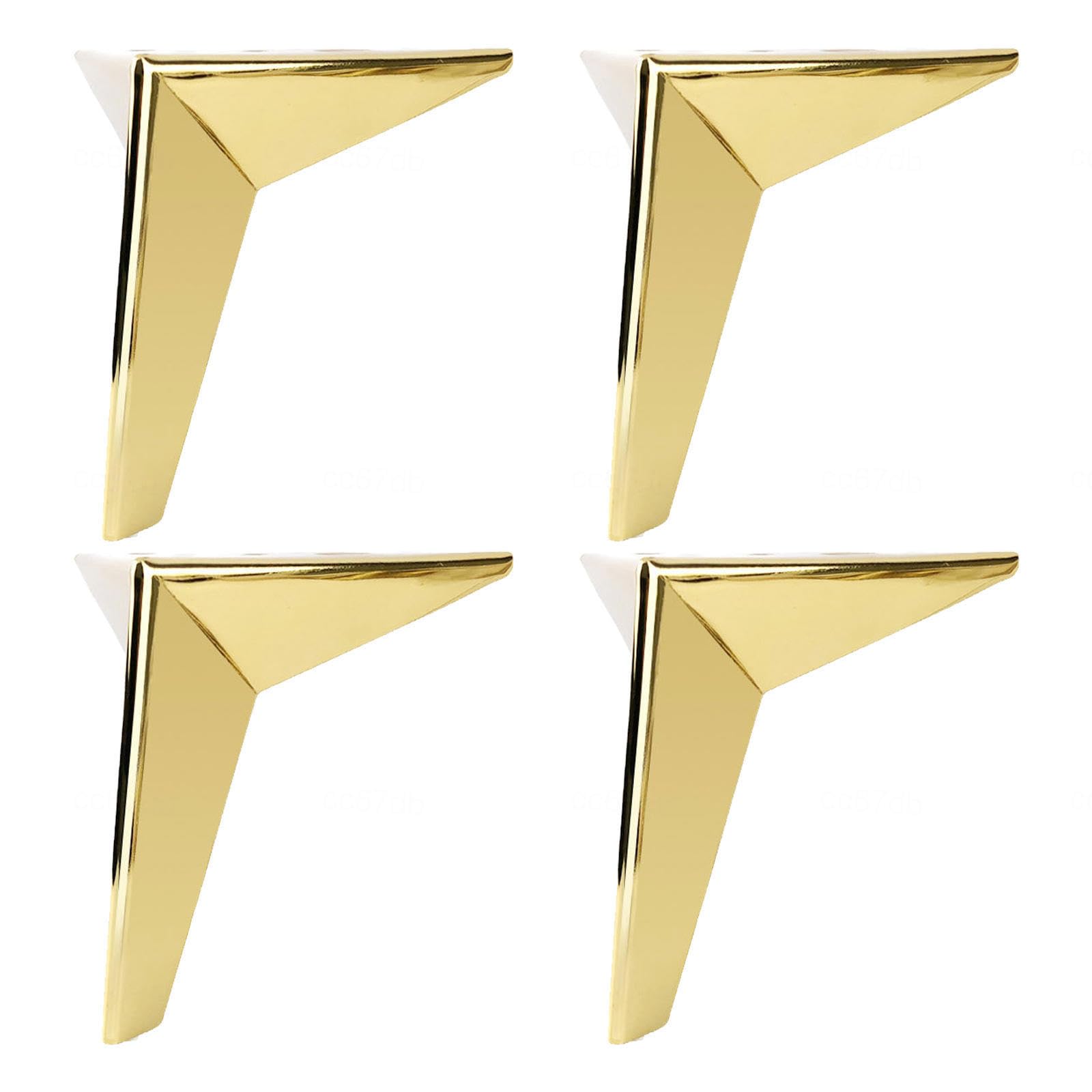 4 szt. Metalowe nogi do mebli, czarne/złote/czarne nogi do stołu, DIY zamienne nóżki do mebli 10cm 13cm 15cm 17cm(Gold,15cm(5.9in))