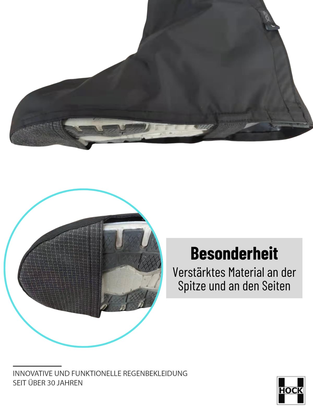 Hock - Copriscarpe per ciclismo, unisex, con catarifrangenti, 100% impermeabili, per uomo e donna