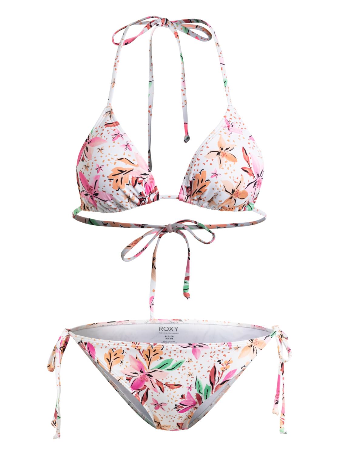 Roxy Printed Beach Classics - Conjunto de Bikini Triangular para Mujer