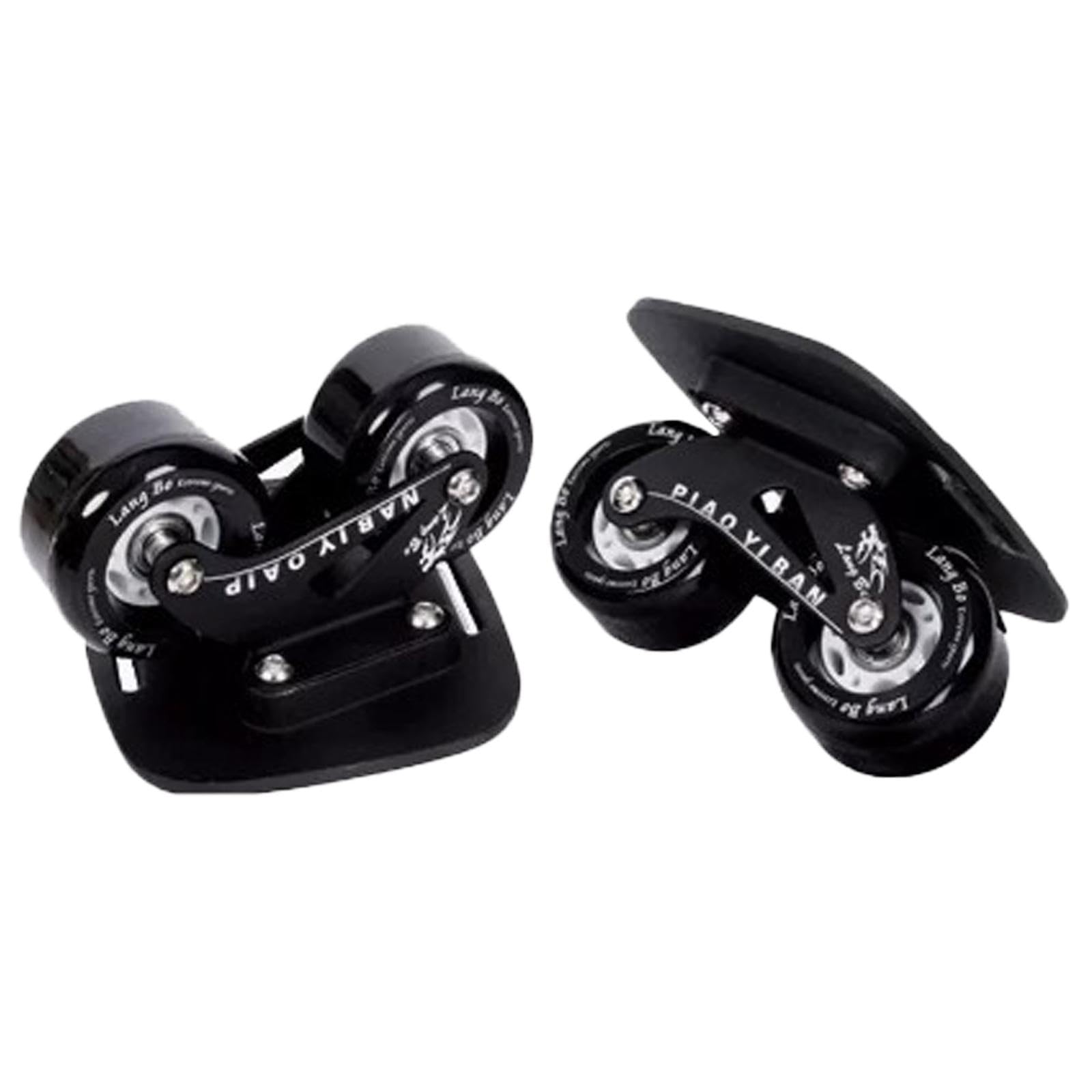 Board Skates Portable Roller Street Skates Aluminum Material Non-slip Design with Wheels for Adults Children Beginners, Aluminum alloy plate
