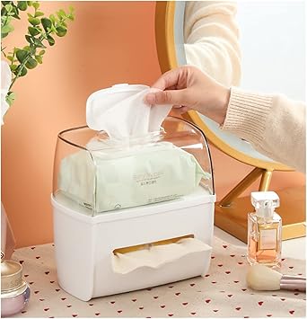 Amazon ウェットティッシュ ケース おしりふき ケース ティッシュ箱 おしゃれうえっとてぃっしゅ ケース ウェットシートケース オフィス収納 キッチ トイレット ティッシュケース 収納ケース ティッシュホルダー 密閉設計 ホワイト 2 Ways Chqe ティッシュケース