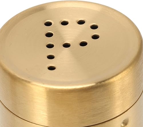 Miniatura 7 de 2 tarros dorados de acero inoxidable a prueba de óxido con tapa abierta, dispensador de sal para sal, azúcar, pimienta, pimentón