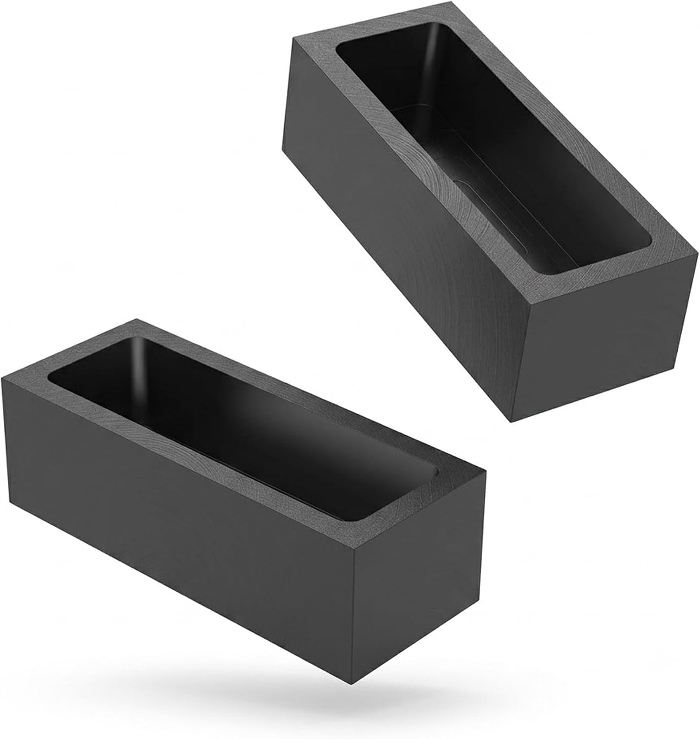 Graphite Ingot Molds 2 Pieces 5kg for Casting Gold Silver Aluminum Copper Brass, Metal Melting Refining Tools
