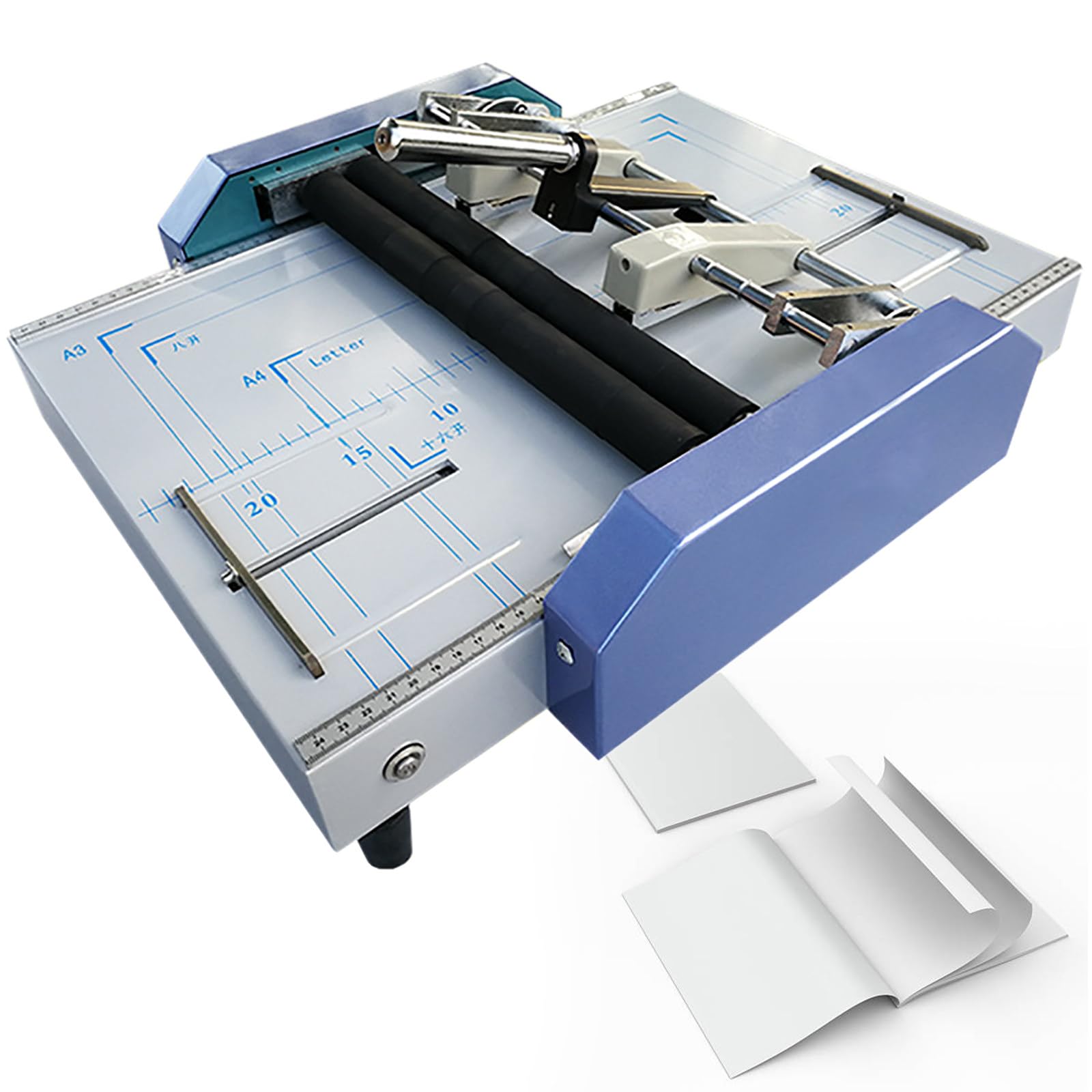 Macchina automatica per libretti, cucitrice 2 in 1 per piegare e rilegare la carta, per scuole, uffici e stamperie