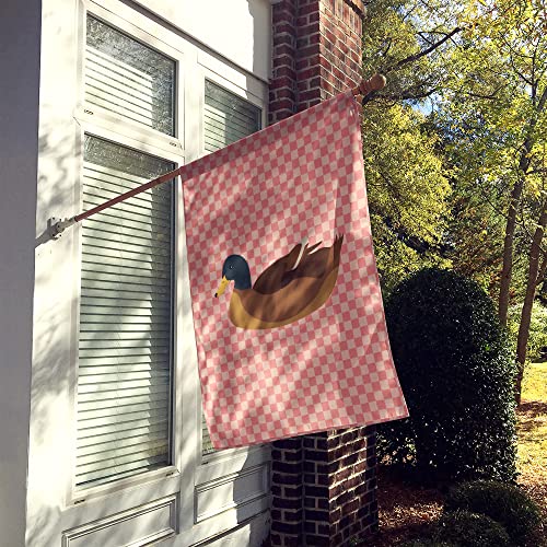 Drapeau Khaki Campbell Duck Pink Check multicolore et ultra résistant