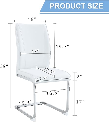 Miniatura 3 de Silla arqueada de lujo y minimalista, juego de 2 piezas de material de poliuretano negro, silla de comedor de alto rebote, silla de oficina, con