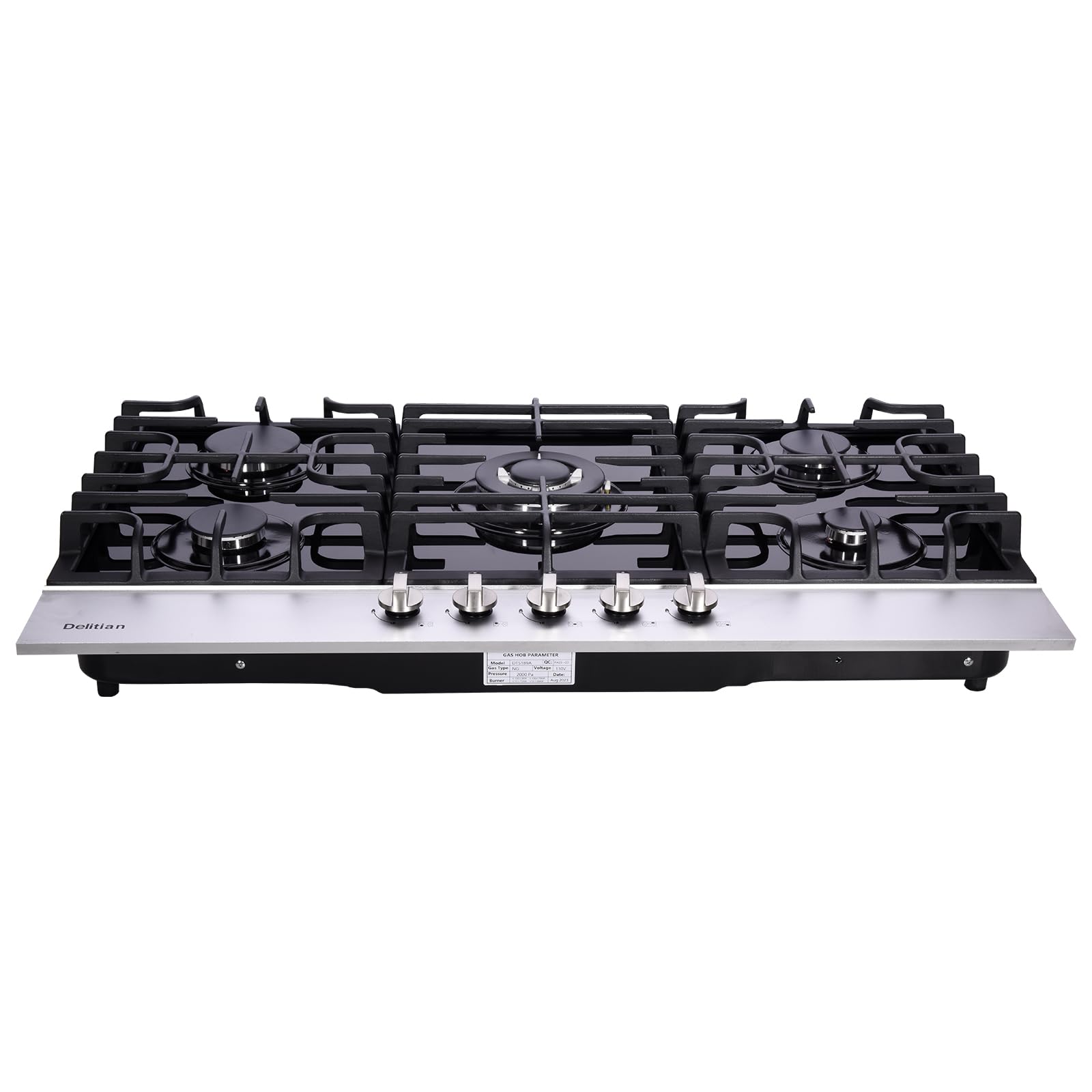 Snapklik.com : 36 Inch Gas Cooktop DT5189A Tempered Glass Built-in ...