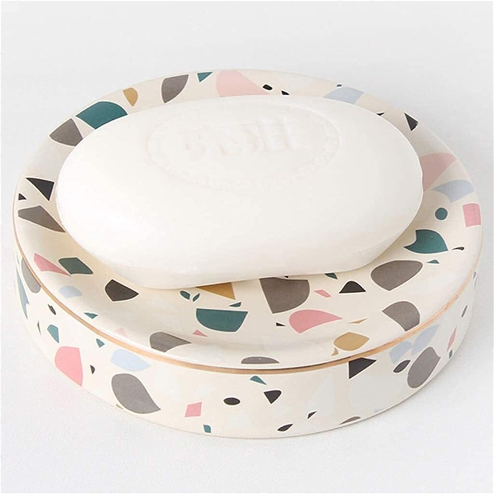 Set di accessori per il bagno Set moderno creativo europeo, kit for la pulizia della tazza, dispenser di sapone, accessorio for decorazioni costiere Arredamento per gli affittuari(B)