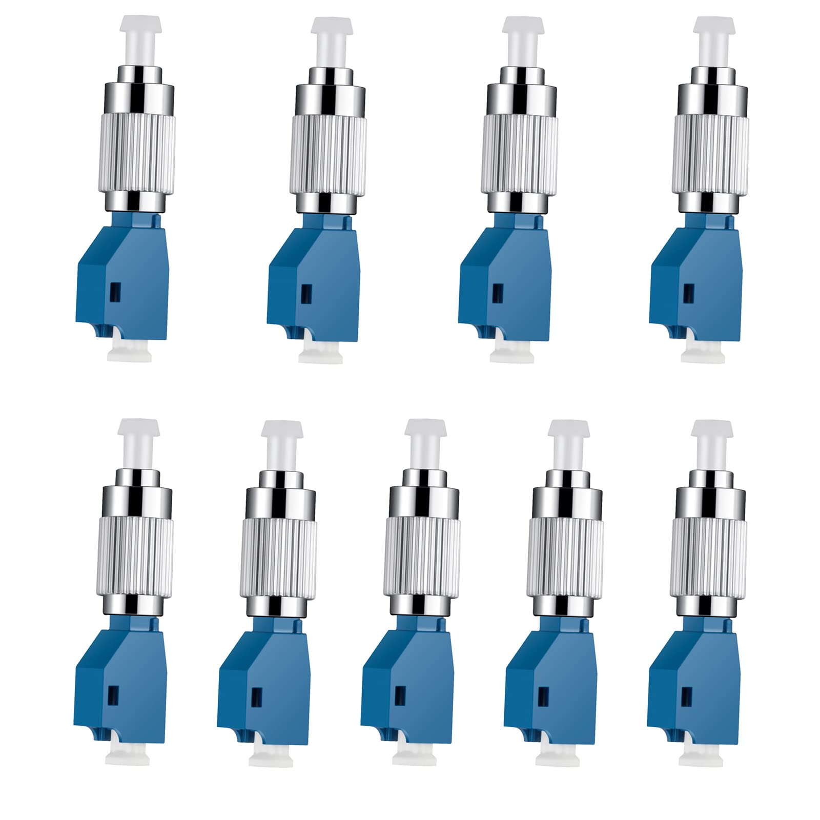 Lot de 9 adaptateurs FC mâle vers LC femelle - Localisateur visuel de défaut de fibre optique hybride pour coupleur UPC à fibre optique VFL