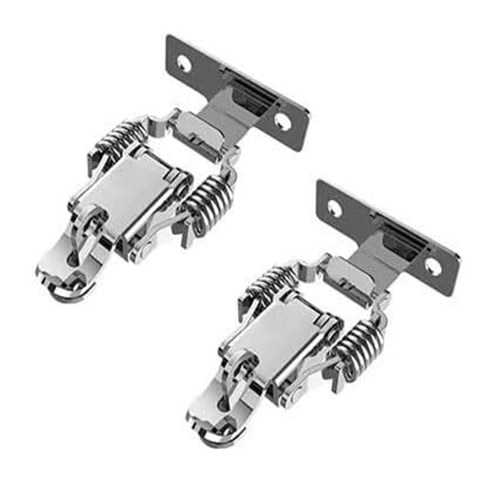 Spring-Loaded latches, 304 Stainless Steel Double Spring Toggle Latch Hasp 90 180 Degree 2PCS