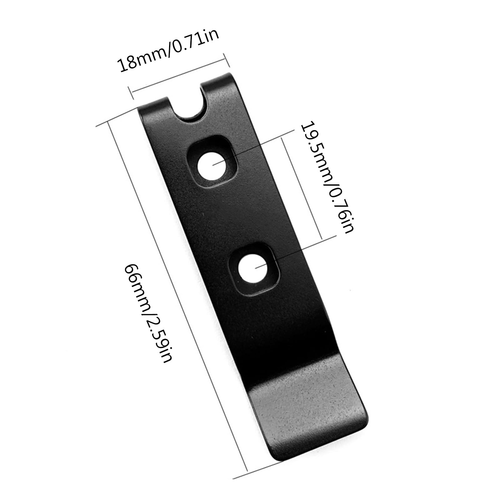 2-Pack Stainless Steel Waist Clips - Heavy Duty Holster Clips For Outdoor Gear & Tools