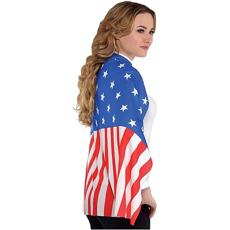The Red, White and Blue Party Cape: Patriotic Spirit in Every Thread