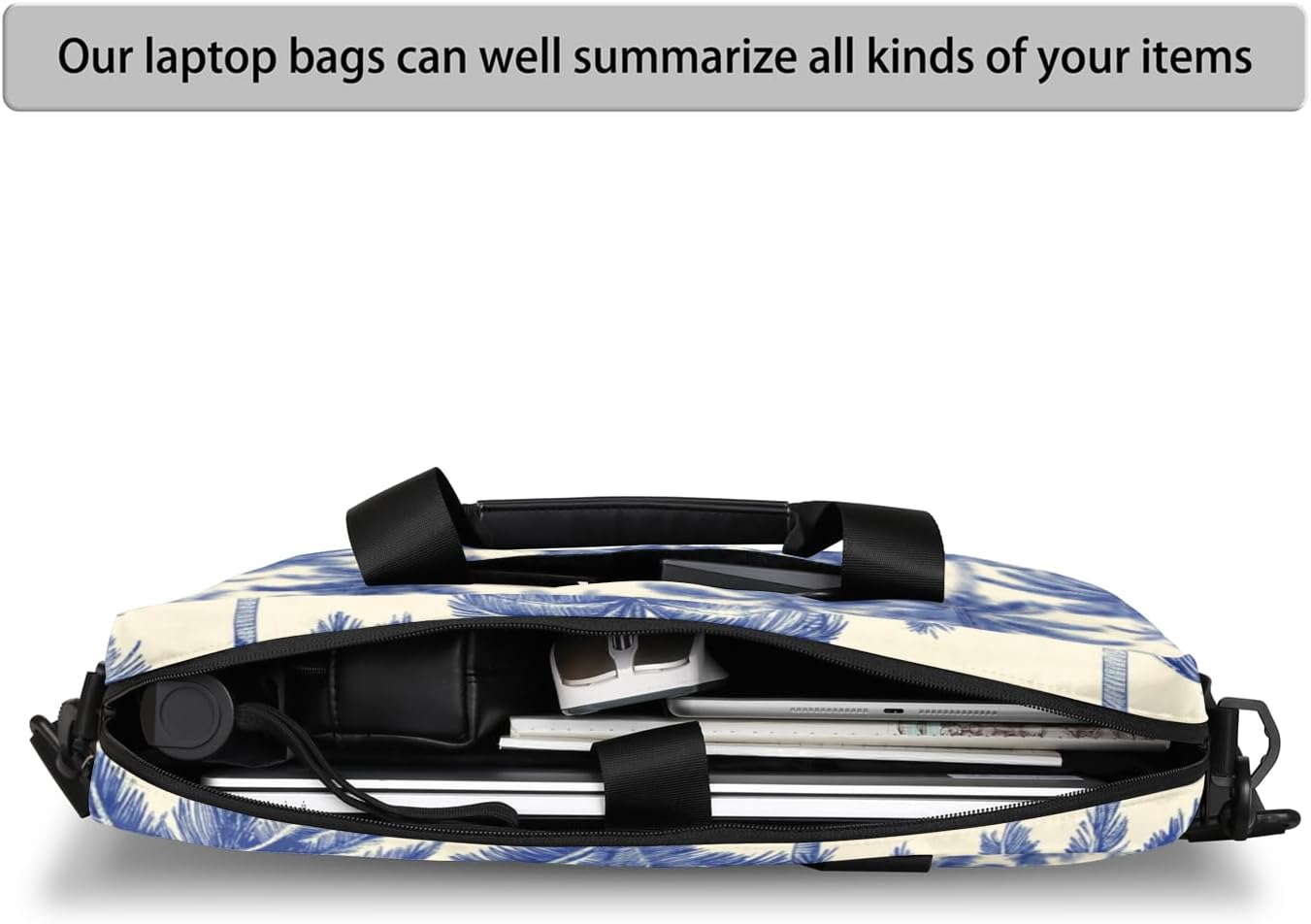 15 Inch Laptop Sleeve Case Waterprooof Computer Briefcase Messenger Bag with Shoulder Strap for Men Women