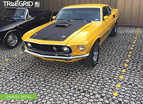 Truegrid | Pro Plus Permeable Pavers | Designed For Roads, Parking Lots, Stables | Outdoor Pavers | 1.8" Depth, 250,000+ Lb Load Class | Pack Of 10 (40 Square Feet) #TOP6