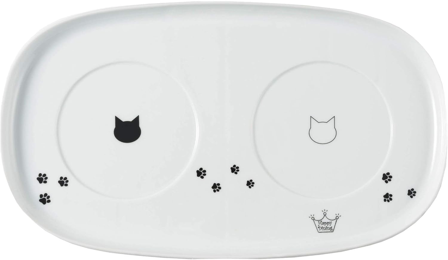 Necoichi Raised Cat Bowl Dining Tray (Bowl Set with Dining Tray)