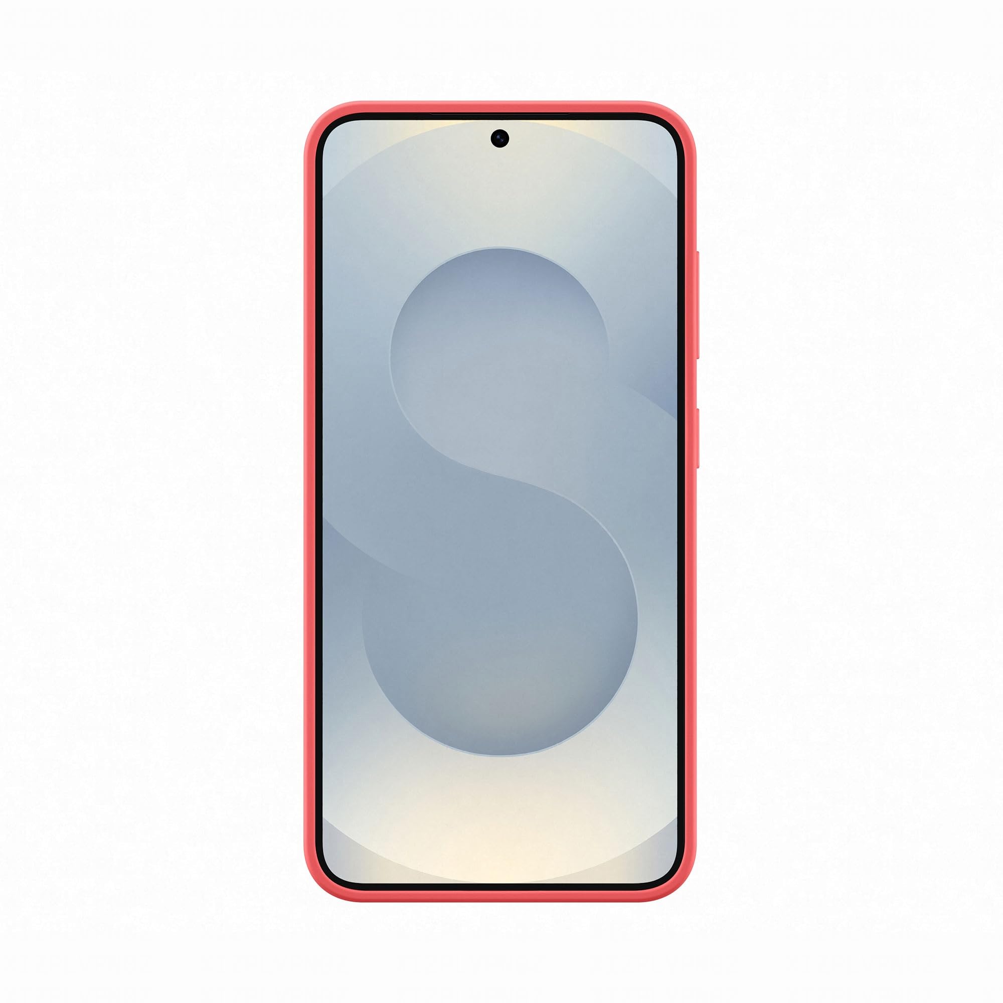 SAMSUNG Silicone Case cover colorata in silicone per Galaxy S25, Red