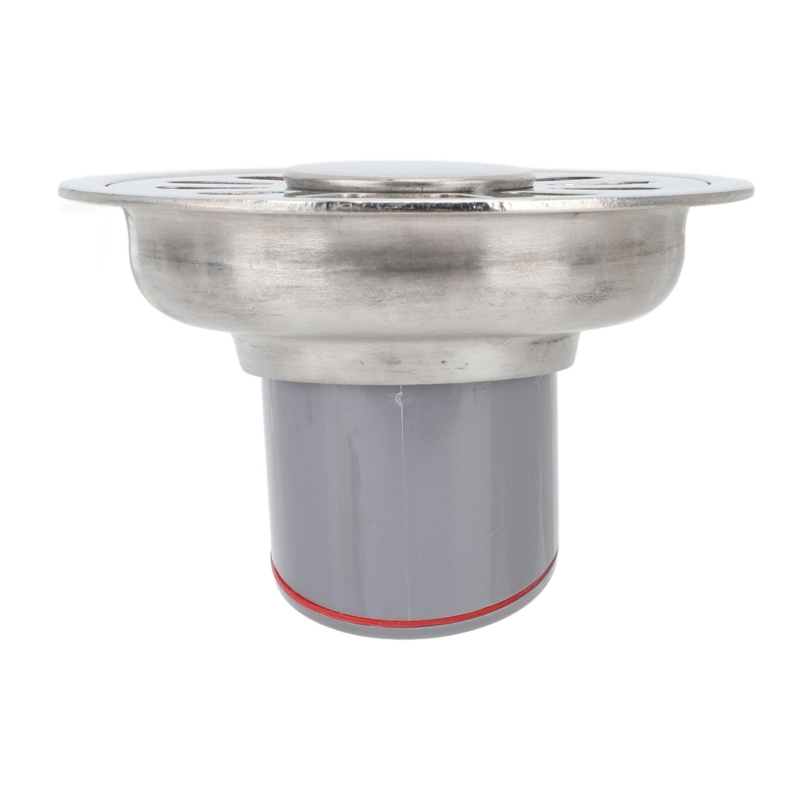 Omabeta Scarico a Pavimento Tondo in Acciaio Inox 304 Antiodore Diametro 9 Cm per Ristrutturazione di Bagno e Balcone