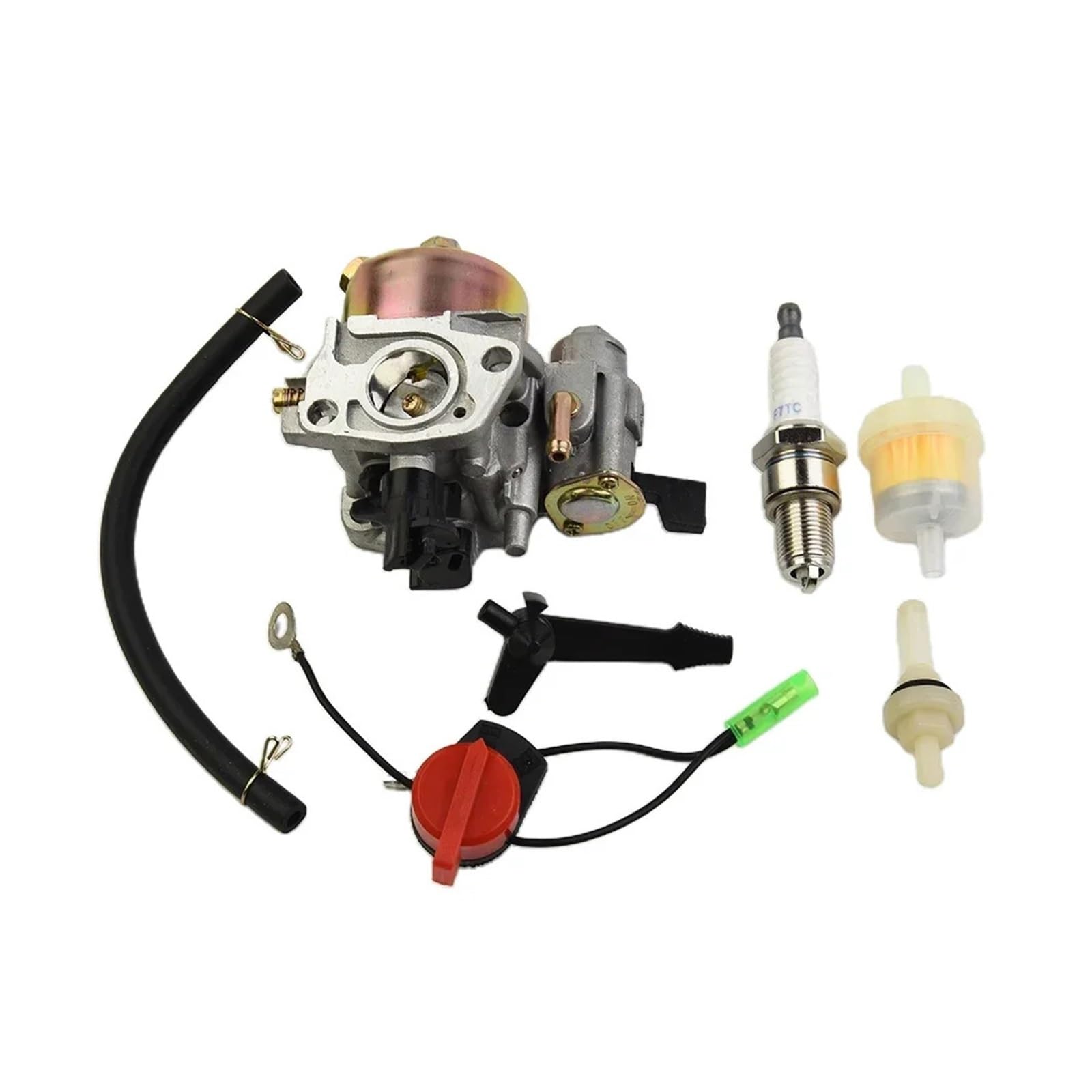 1 Juego de filtro de combustible y carburador for generador h0-n-d-a GX120-GX160-GX200 5.5 6.5. Piezas de motor for generador. Herramienta de jardín.