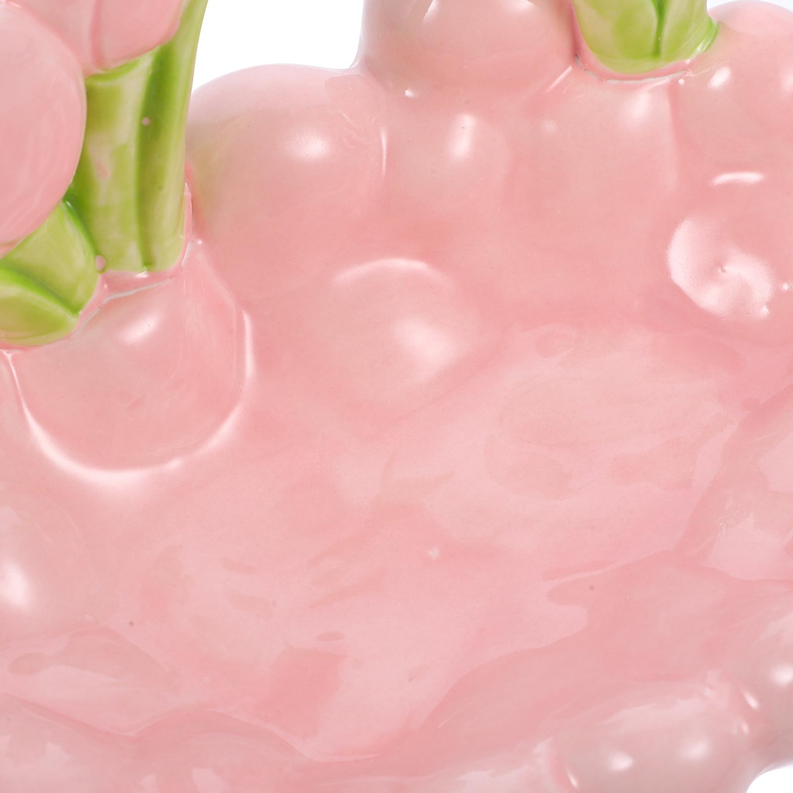 Keramik Dekorative Schale in Tulpenform für Schmuck und Schlüssel Rosa