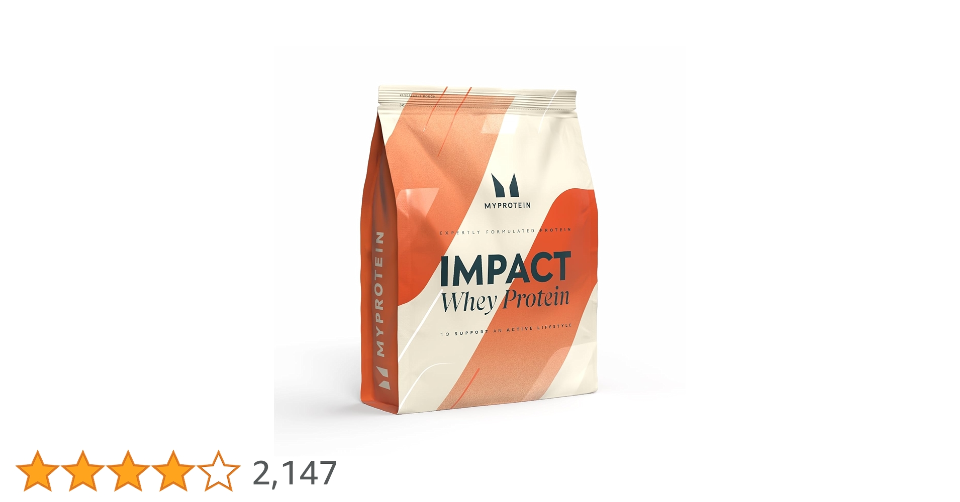 Impact ホエイプロテイン(1kg x 5袋) ストロベリークリーム MYPROTEIN