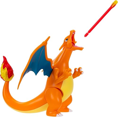 Miniatura 4 de Pokémon Paquete de Batalla de Fuego y Agua – Incluye figuras de acción Charizard de 4.5 pulgadas con acción de llama y figuras de acción de Squirtle