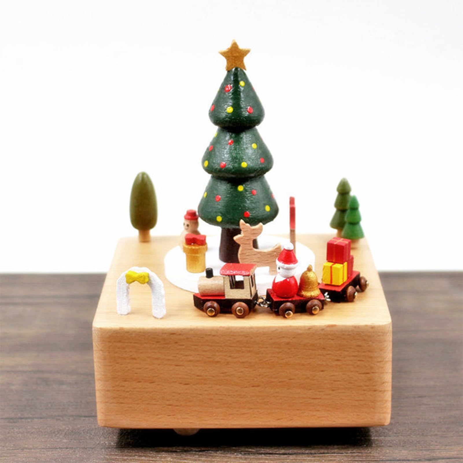 Carillon del | Carillon Natalizio in Legno,Decorazioni Musicali Festive | Divertenti Decorazioni Natalizie per Vacanze, casa, Feste