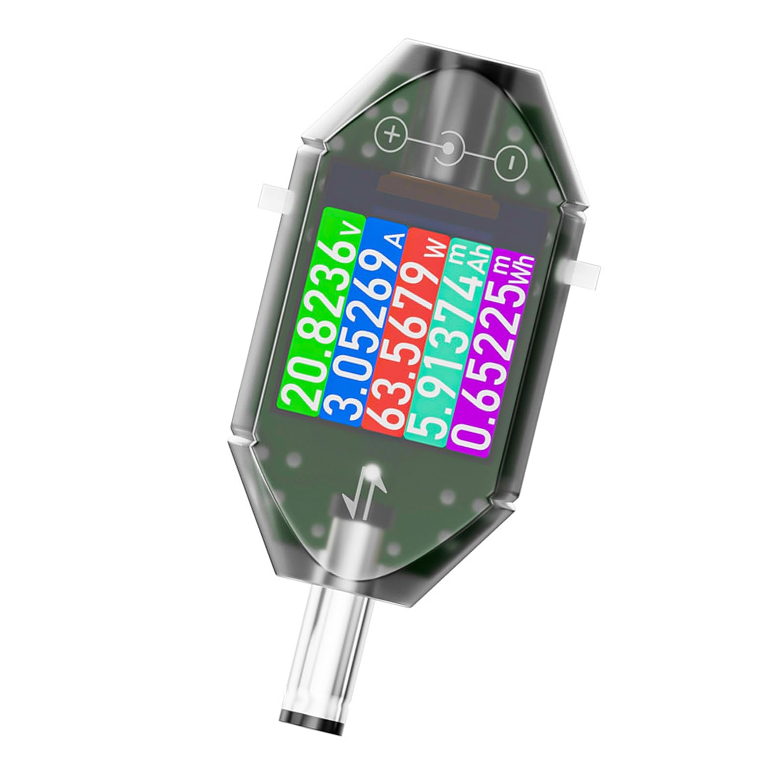 Advanced 4.5-50V 0-12A Digital Voltmeter with Double Direction Detections and Multiple Parameters Display for Solar Systems High Digital Current Meter with Rotating Color Display for Battery Testing