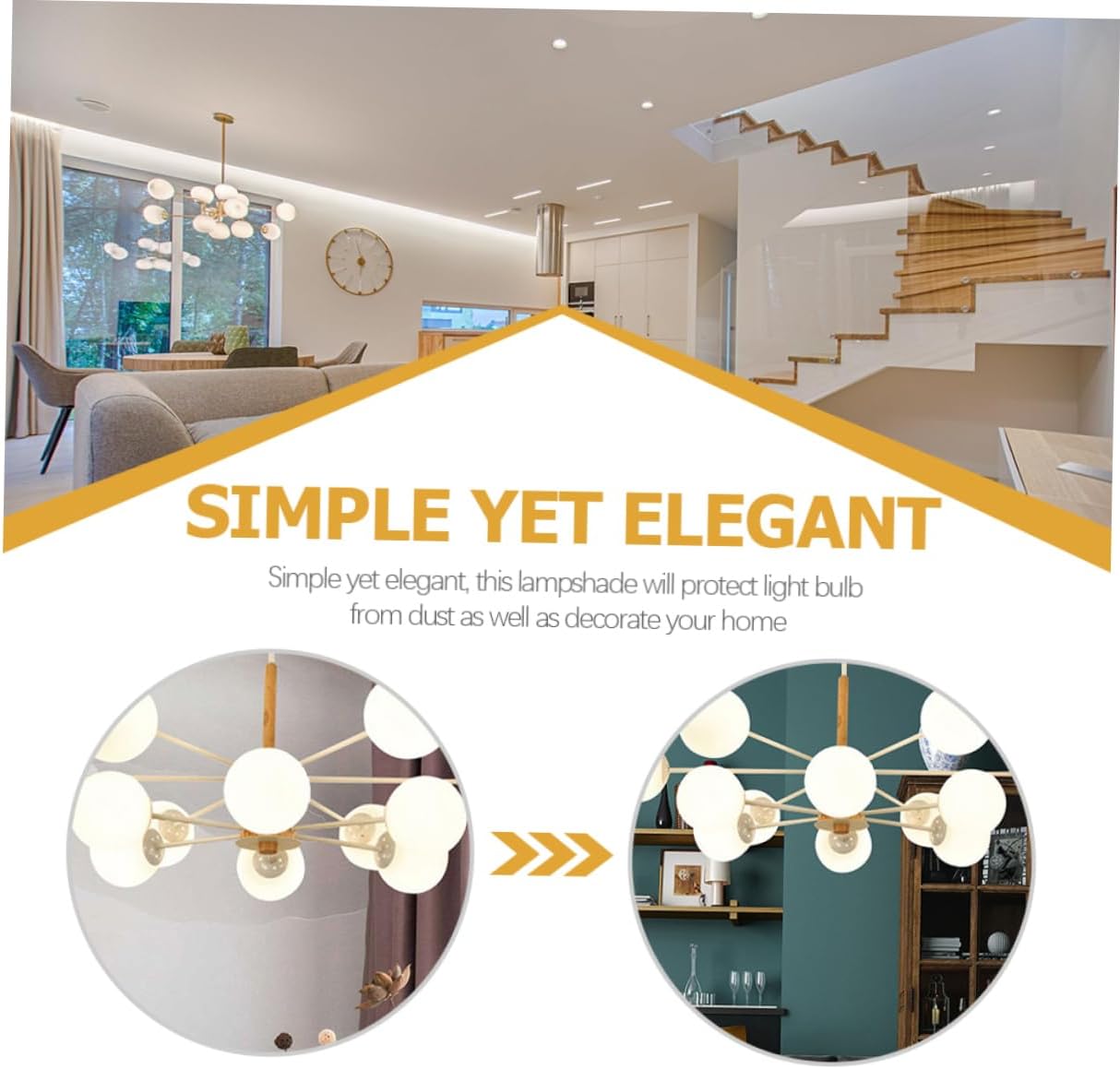 Lamp Shade Replacement Glass Shade for Pendant Light Fixture Frosted Design Easy to Install Durable Sturdy Glass for Indoor Lighting Decor