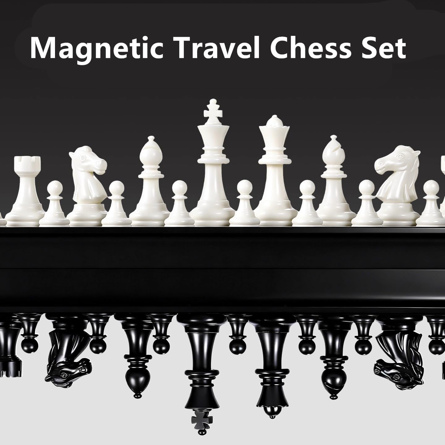 Magnetic Travel Chess Set 8inX8in with Portable Folding Chess Board for Family and Adults (zz1)