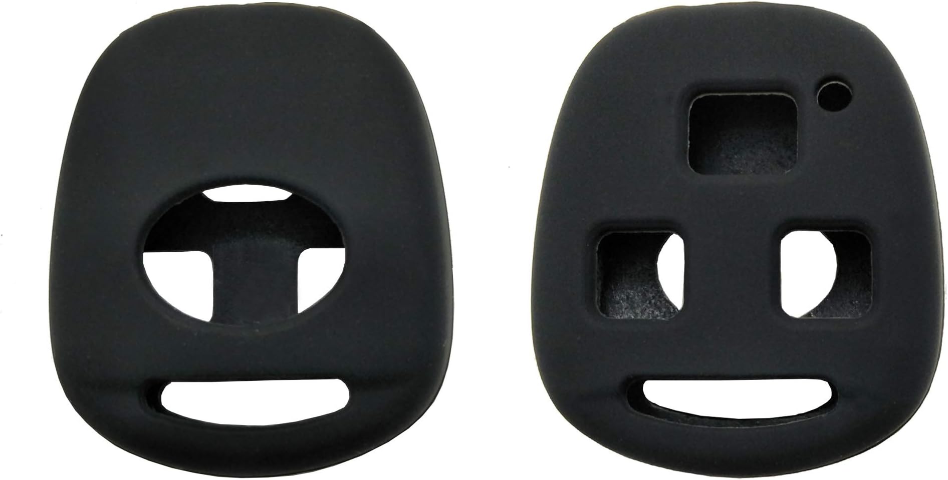 HorandeSilicone Key Fob Cover Fit For Lexus ES GS GX IS LS LX RX SC Keyless Entry Remote Key Fob Case Shell Cover (Black Cover)