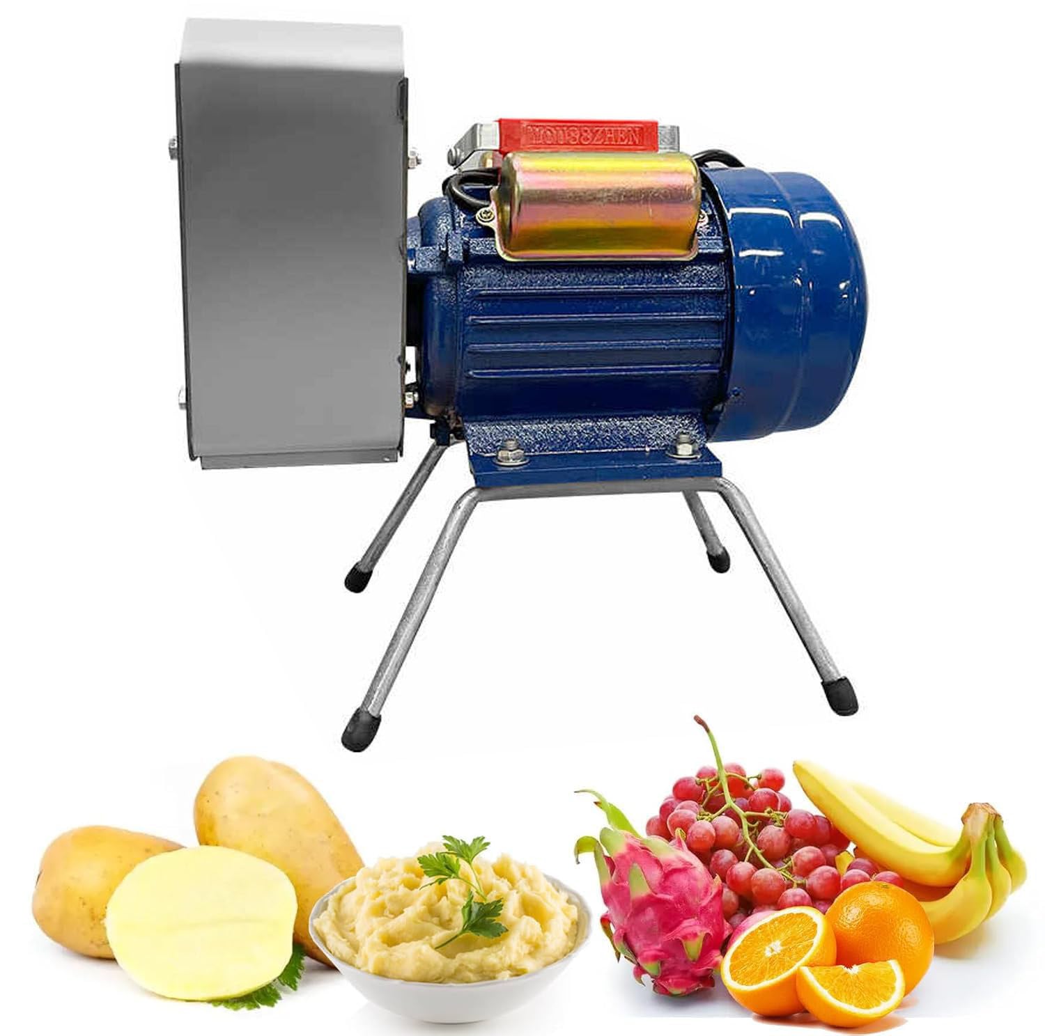 Machacador de Patatas eléctrico de Acero Inoxidable, Herramienta de Cocina y machacador de Alimentos/machacador de Patatas, Frijoles, Verduras, Frutas y Aguacate