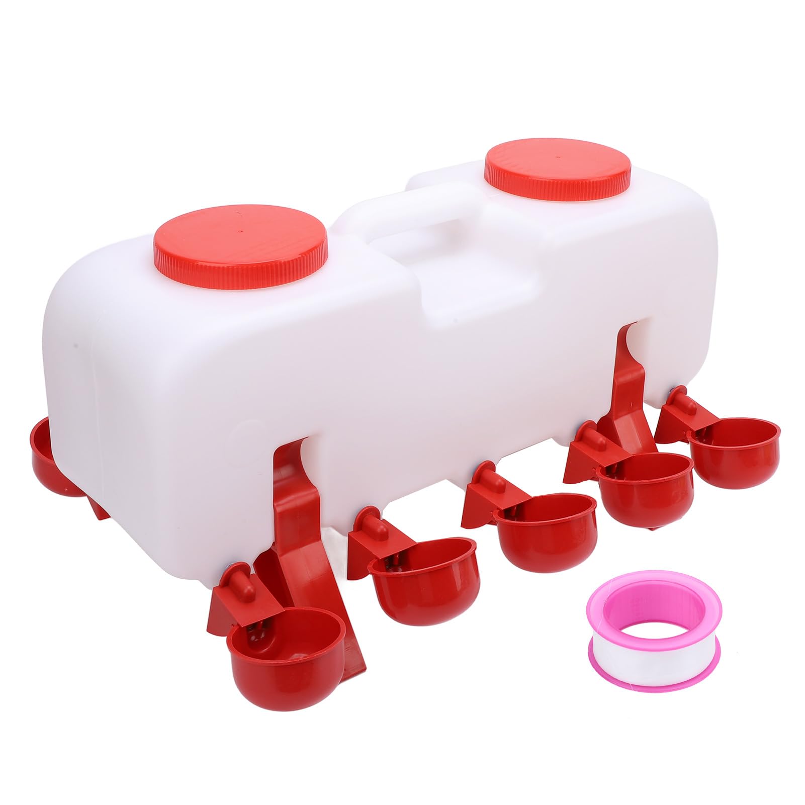 Automatic Chicken Waterer Plastic Hygienic Poultry Watering System Anti Tipping Design for Chickens Ducks Geese Material Plastic Size 46x15x18cm