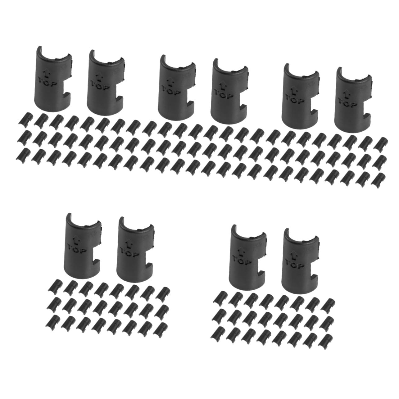 Clips de fixation pour étagère fil robustes : accessoires de remplacement Tofficu