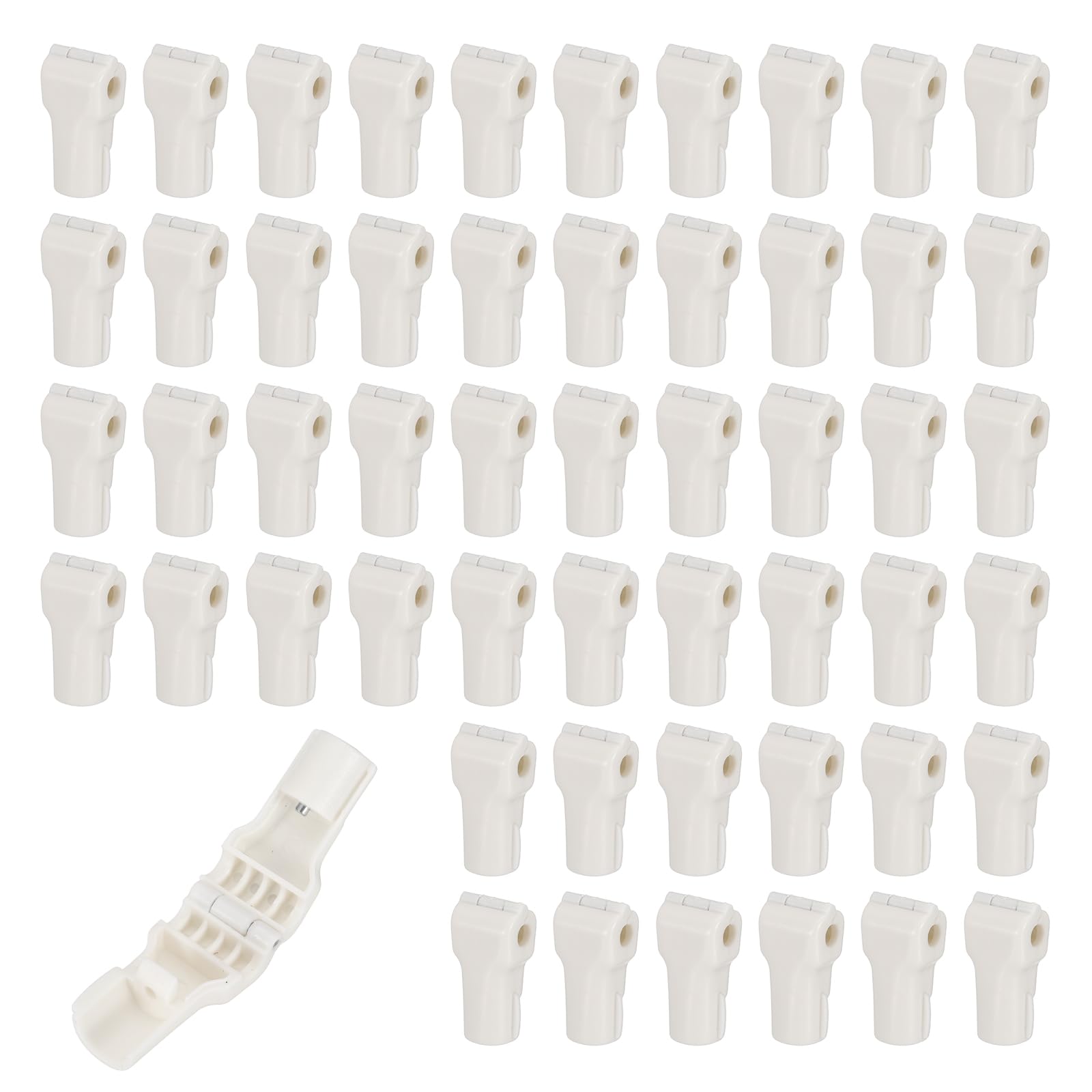 PATIKIL Hook Locks Stop Locks, (6mm, White) (100 Pcs), Plastic Magnet Security Anti-Theft Pegboard Display Hook, Suit for - Retail Store/Supermarket/Shopping Center