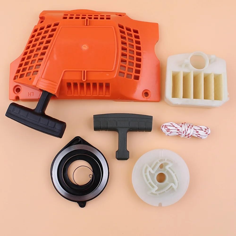 Kit de puesta a punto del filtro de aire del arrancador de 6 piezas for motosierra de gasolina 350 340 345 346 346XP, repuestos for motosierra 537 10 47 02