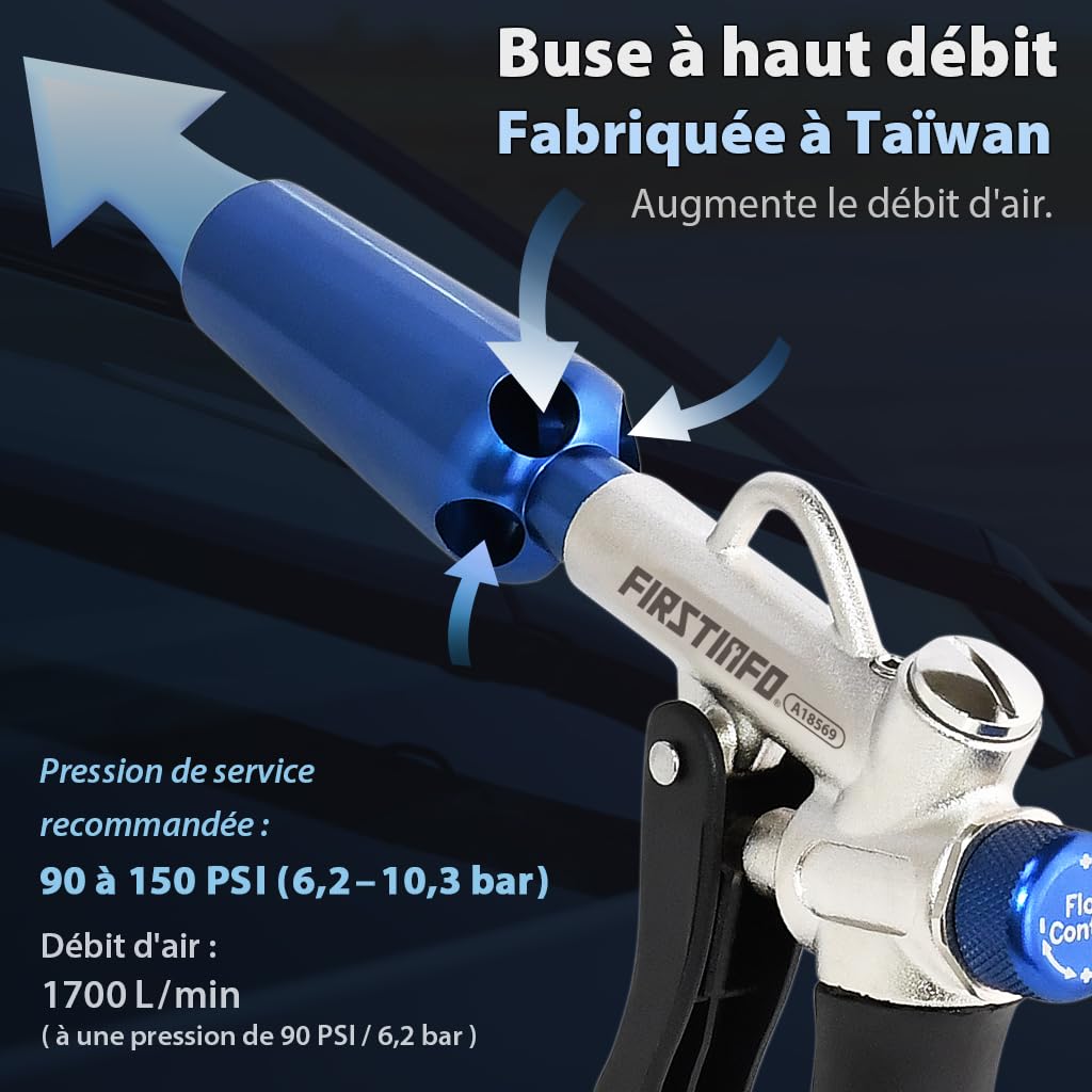 FIRSTINFO Soufflette Air Comprimé Windstorm Haut Débit A18569EU
