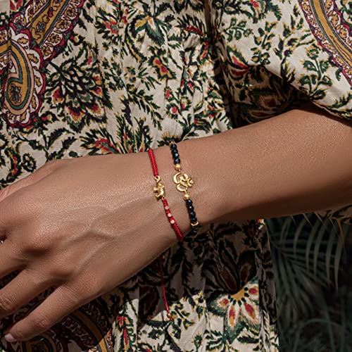 KARMA AND LUCK Charm Bracelet for Women – Amethyst, Hematite, Labradorite, Pyrite – Infinity, OM, Elephant, Dragonfly, Evil Eye – Symbolic Jewelry for Protection & Balance – Handmade in Bali2