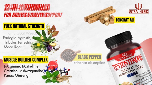 dhea l-arginine l-carnitine and ginseng Ultra Herbs Men's Vitality 11-in-1 with Tongkat Ali & Tribulus, 90 Capsules QUANTITY:Single Unit Glutathione supports the body's YGroup_sleep