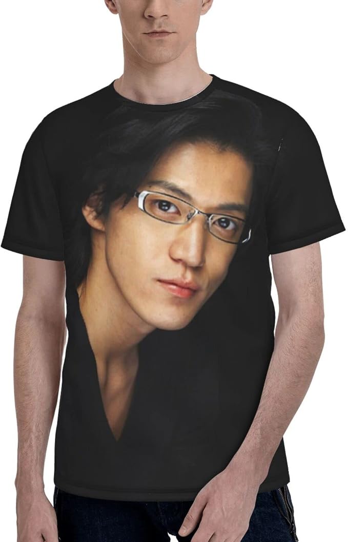 Amazon Co Jp 小栗旬 2 メンズ半袖フルtシャツ トップシャツ インナーシャツ 夏服 丸首 半袖 カップルのtシャツ ショートスリーブ クルーネックtシャツ プルオーバー トレーナー ファッション