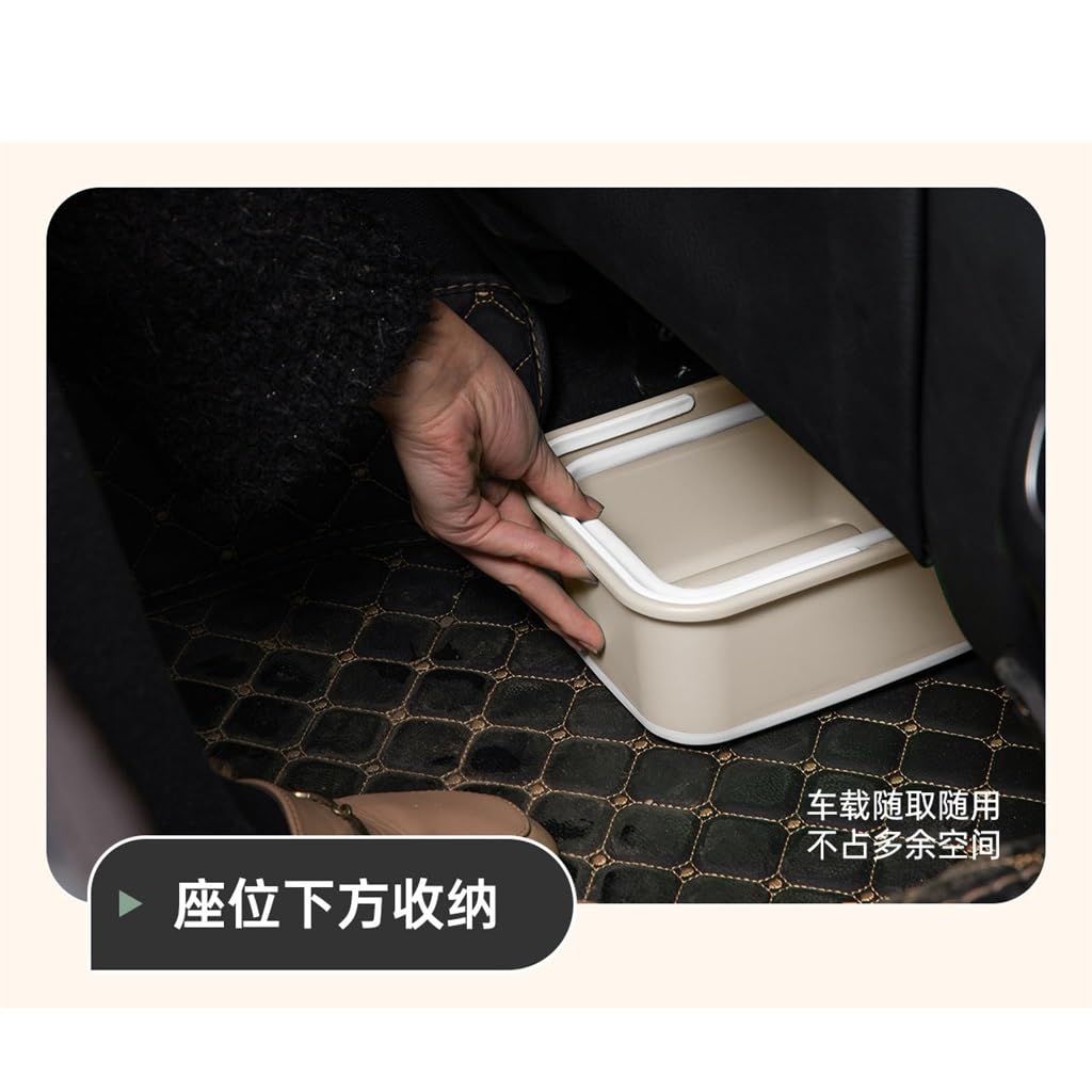Vehicle Folding Trash Can Portable Multifunctional Vehicle Interior Supplies Car Trash Can