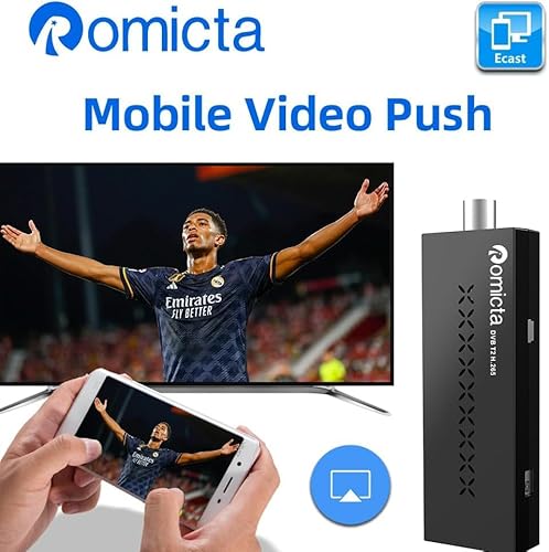 Romicta Decodificador TDT HD 2025 - TDT para TV Antigua,Sintonizador DVB-T2/C H.265 HEVC, Full HD 1080p, USB PVR, HDMI, WiFi USB, Youtube, LCN, Control Remoto Universal 2 en 1. - imagen 5