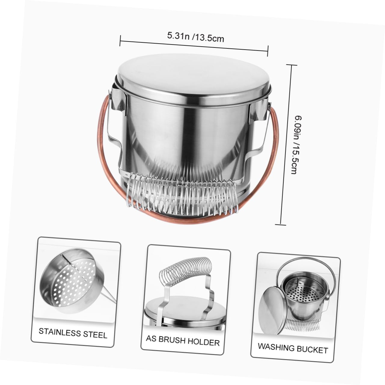 OSALADI 1Pc Artist Brush Washer Multifunctional Paint Brush Cleaning Tank for Efficient Brush Washing for Artists Schools and Painting Classes Durable Design