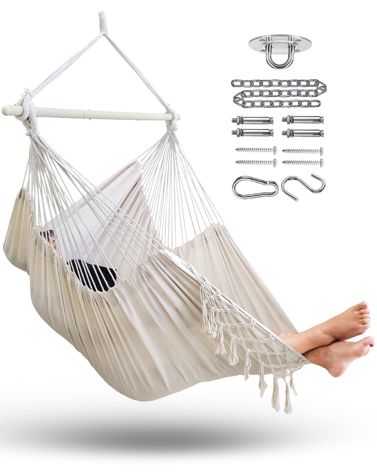 Amazon.co.jp: MIZTLI ハンモックチェア ハンギングチェア スイング