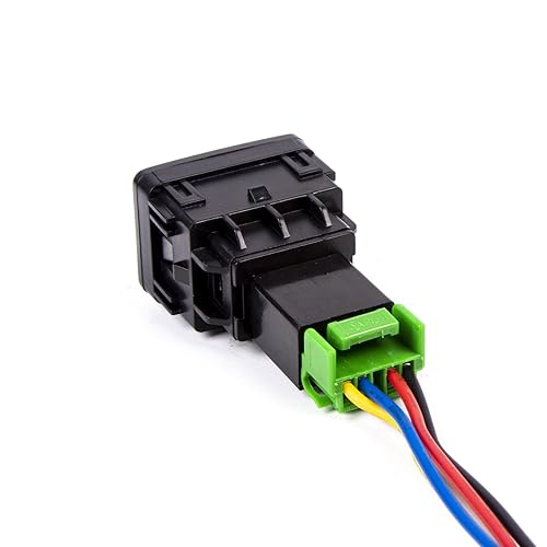 Miniatura 4 de Xotic Tech Factory Style - Interruptor de botón de 4 polos de 12 V con luces indicadoras LED compatibles con niebla, DRL, barra de luz LED,