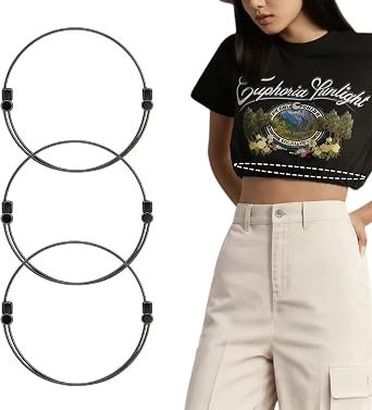 Shirt Tuck Band,Adjustable Tool for Sweater and Shirts,Elastic Crop Bands to Change The Style of Your Tops