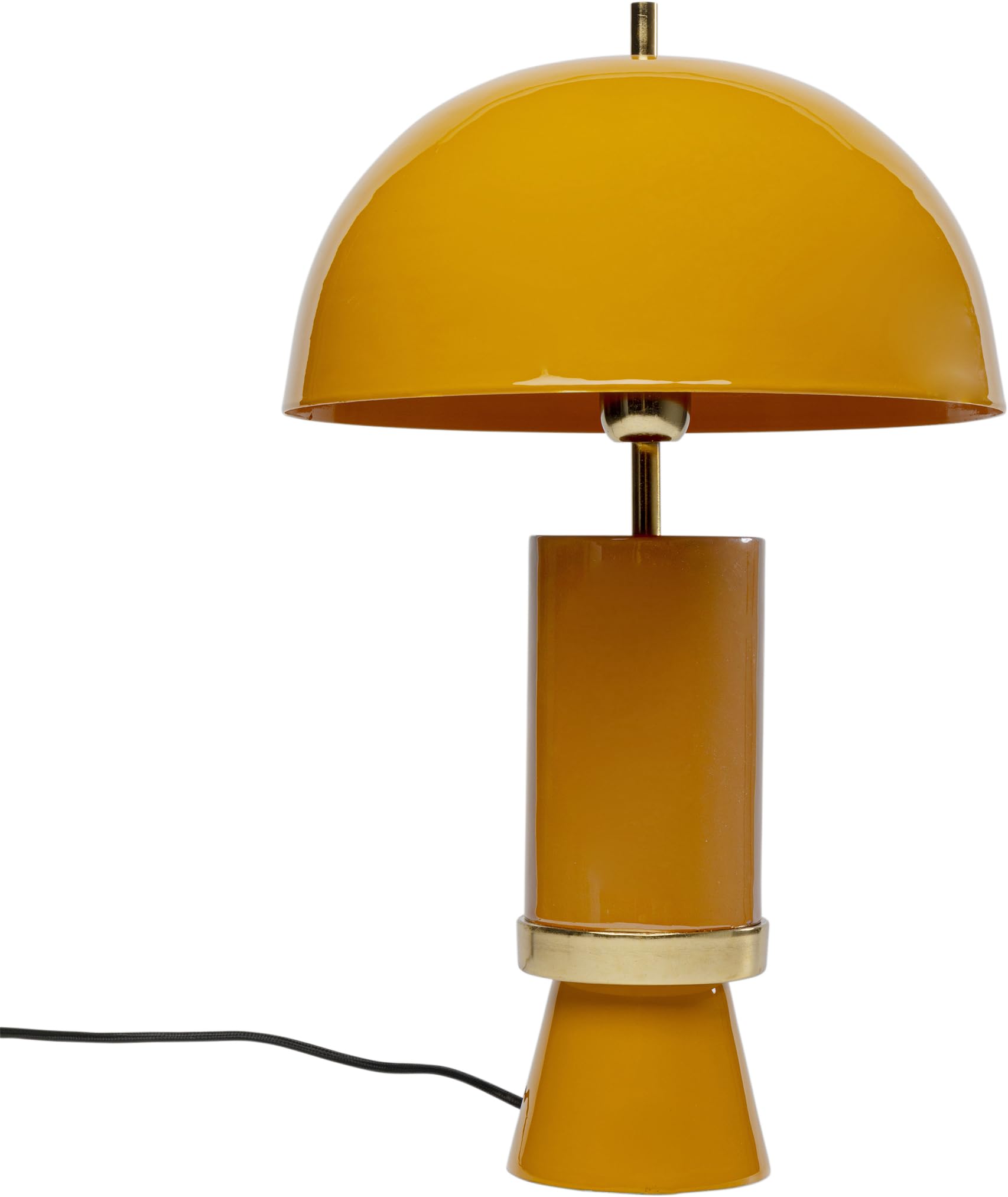 KARE Design Table Lamp Josy, Yellow, Metal, Bedside Lamp, Elegant Lighting, Room Decor, Bedroom, Living Room, Bulb Not Included, 51 x 30 x 30 cm (H/W/D)