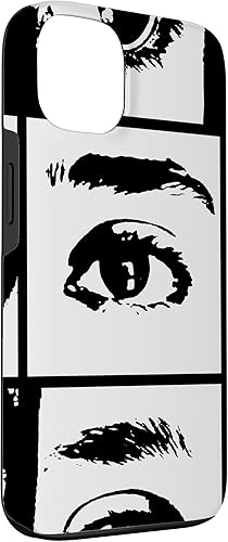 Miniatura 3 de iPhone 13 Pop Art Collage que representa los ojos de una niña adolescente. Funda