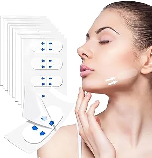 SexxLady 150 Pieces Face Lift Tape for Face, Invisible Face Lifting Patch for Stretching, Thin Facial Patch, Face Stretch Tag for Face for Instant Makeup