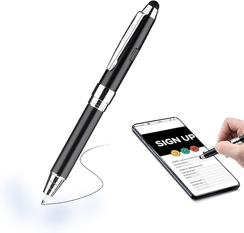 Miniatura 8 de Penyeah Linterna LED, luz para bolígrafo con punta de lápiz capacitivo, multifuncional, pantalla táctil capacitiva, útil para tocar leer o escribir,