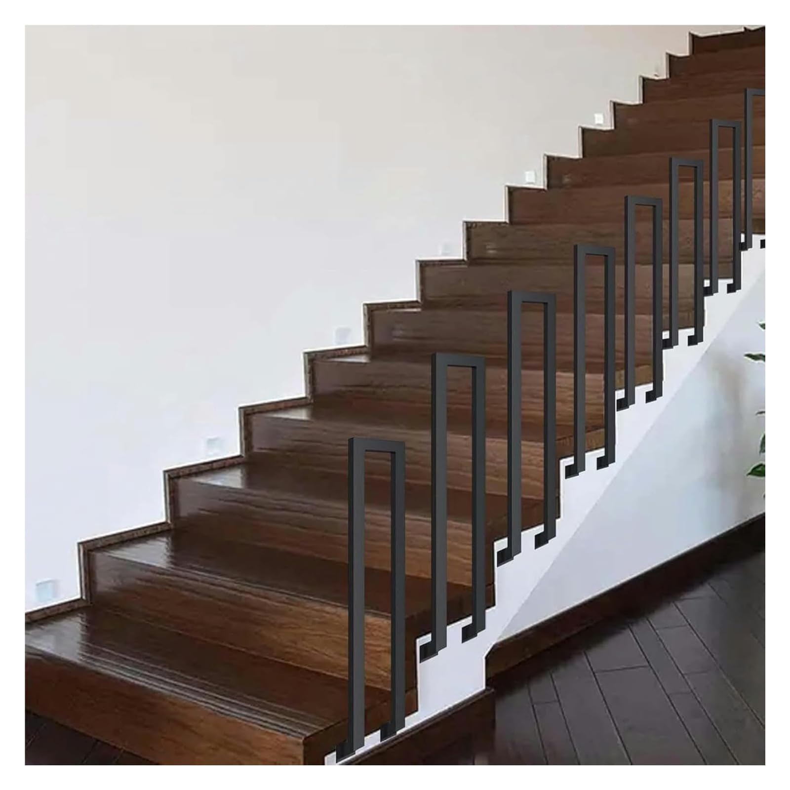 Barandilla de escalera de hierro forjado ornamental para decoración